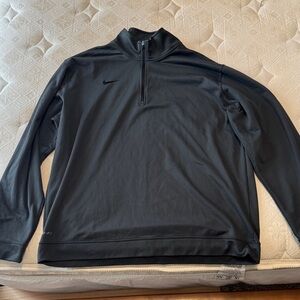 Nike Men's Dark Gray Quarter-Zip Jacket